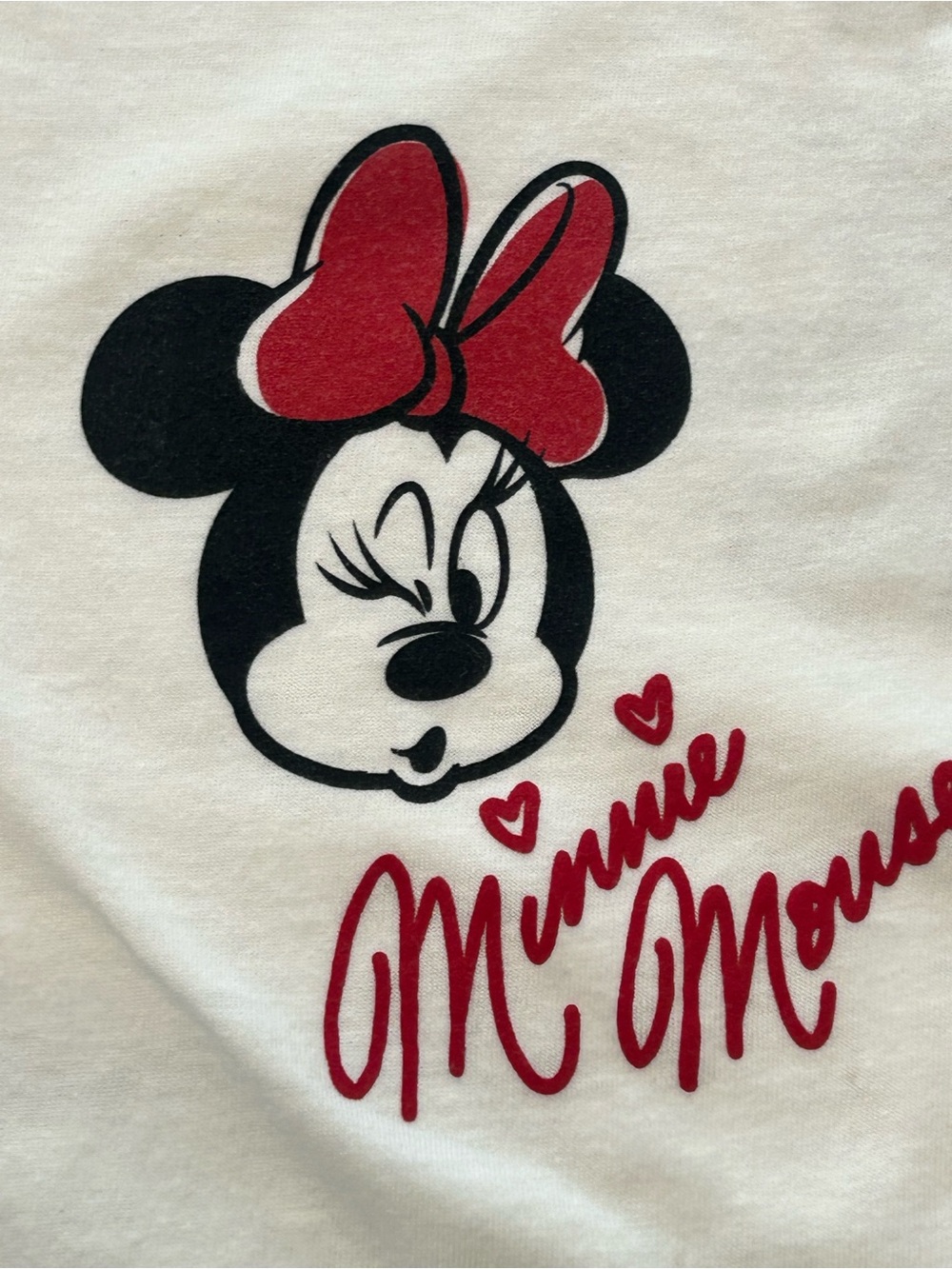 Disney Mickey & Minnie Mouse Graphic T Shirt Womens Size Small White Short Sleev - Picture 5 of 10